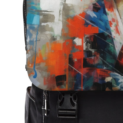 Unisex Casual Shoulder Backpack with Geisha Art: Style with Japanese Artistic Flair