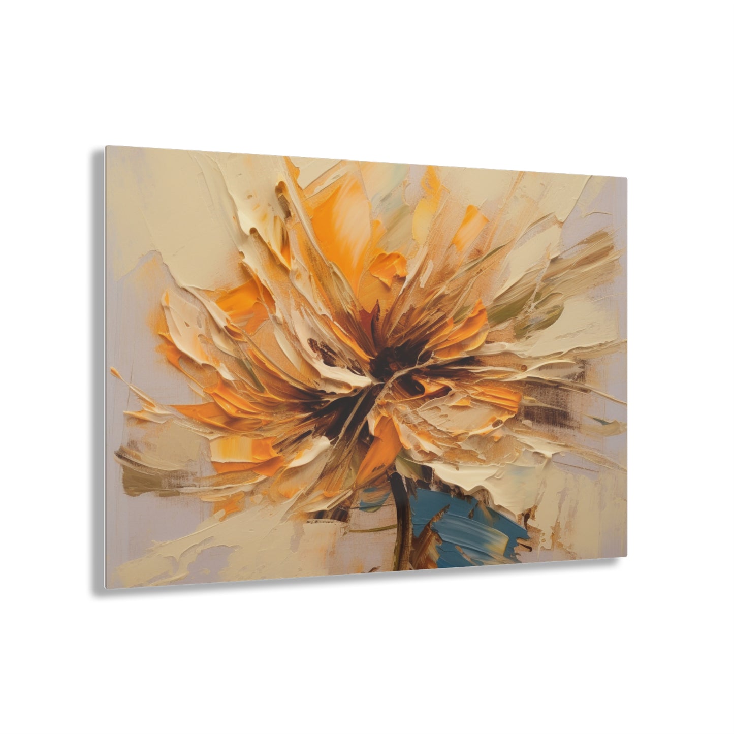 A Brush of Nature's Elegance: Acrylic Prints for Artistic Flower Lovers