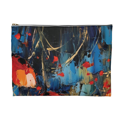 Accessory Pouch Paradise: Abstract Poppy Artwork and Flower Drawings