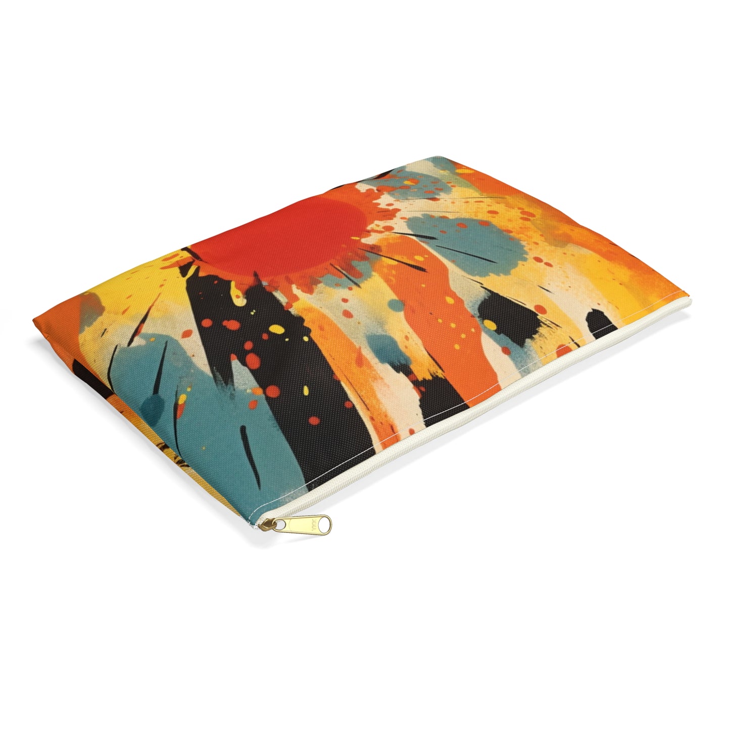 Cosmic Fusion: Abstract Art Accessory Pouch