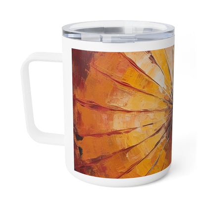 Japanese Umbrella Harmony: Savor the Moment with our Insulated Mug