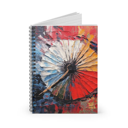 Japanese Umbrella Painting Spiral Notebook: Unleash Your Creativity