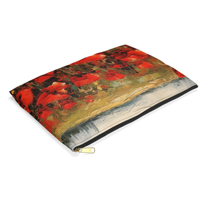 Abstract Poppy Fields: Accessory Pouch for Artistic Inspiration