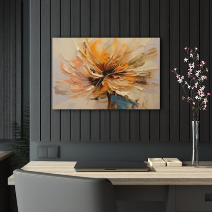 A Brush of Nature's Elegance: Acrylic Prints for Artistic Flower Lovers