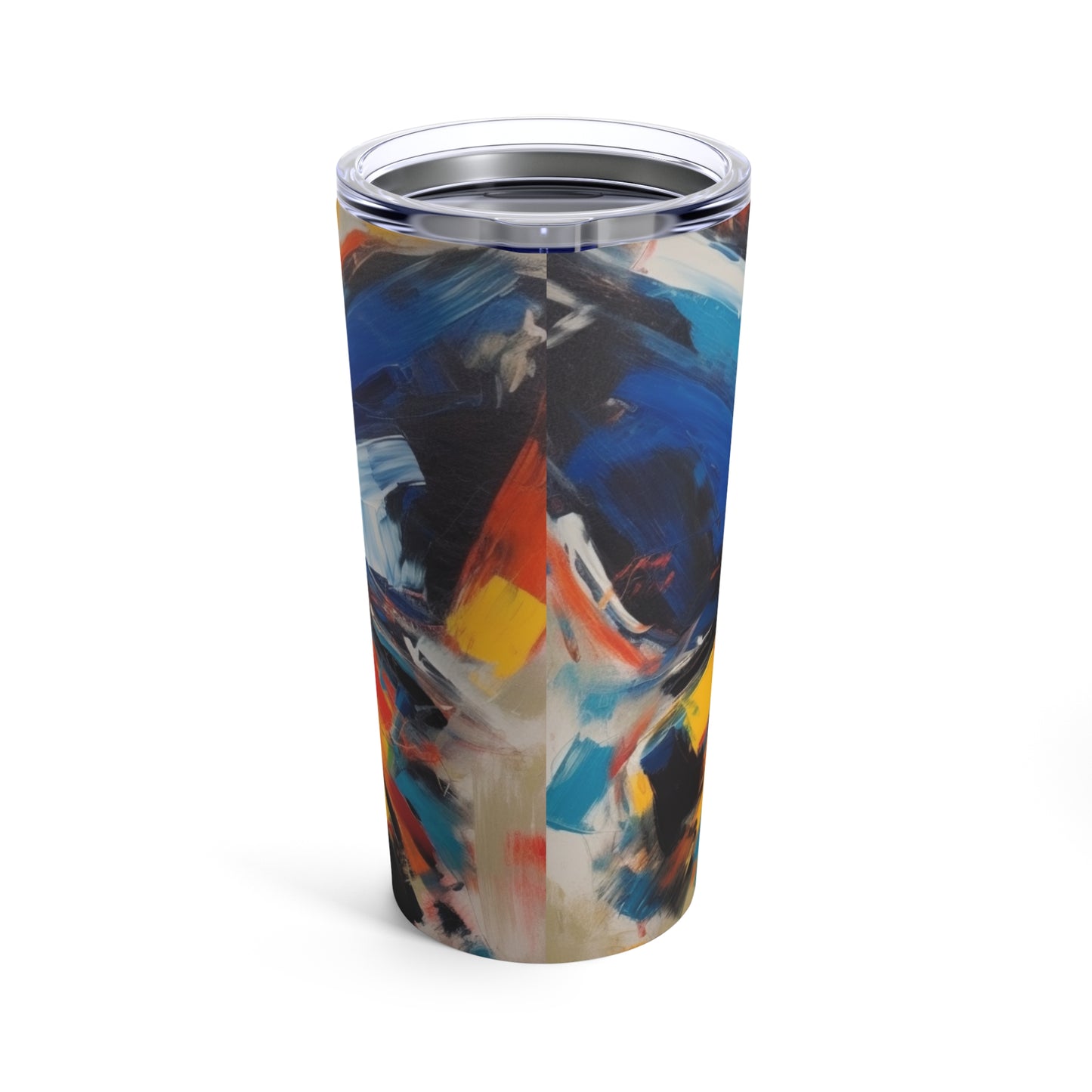 Painting with a Twist: Abstract Butterfly Tumbler