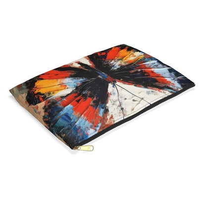 Accessory Pouch with Bauhaus-Inspired Butterfly Drawing: A Harmonious Blend of Art and Functionality