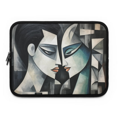 Laptop Sleeve with Cubist Art: Artistic Finesse and Abstract Flair