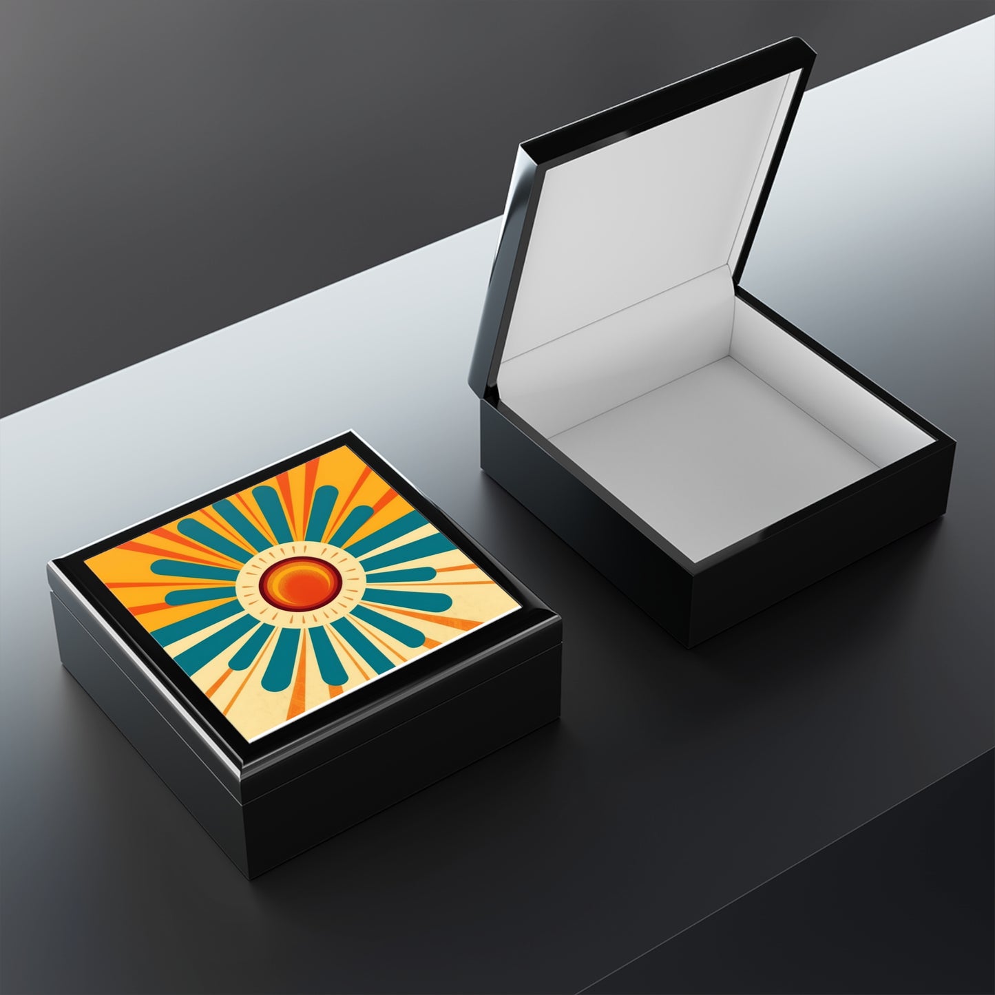 Atomic Age Sunshine: Midcentury Modern Sun Jewelry Box