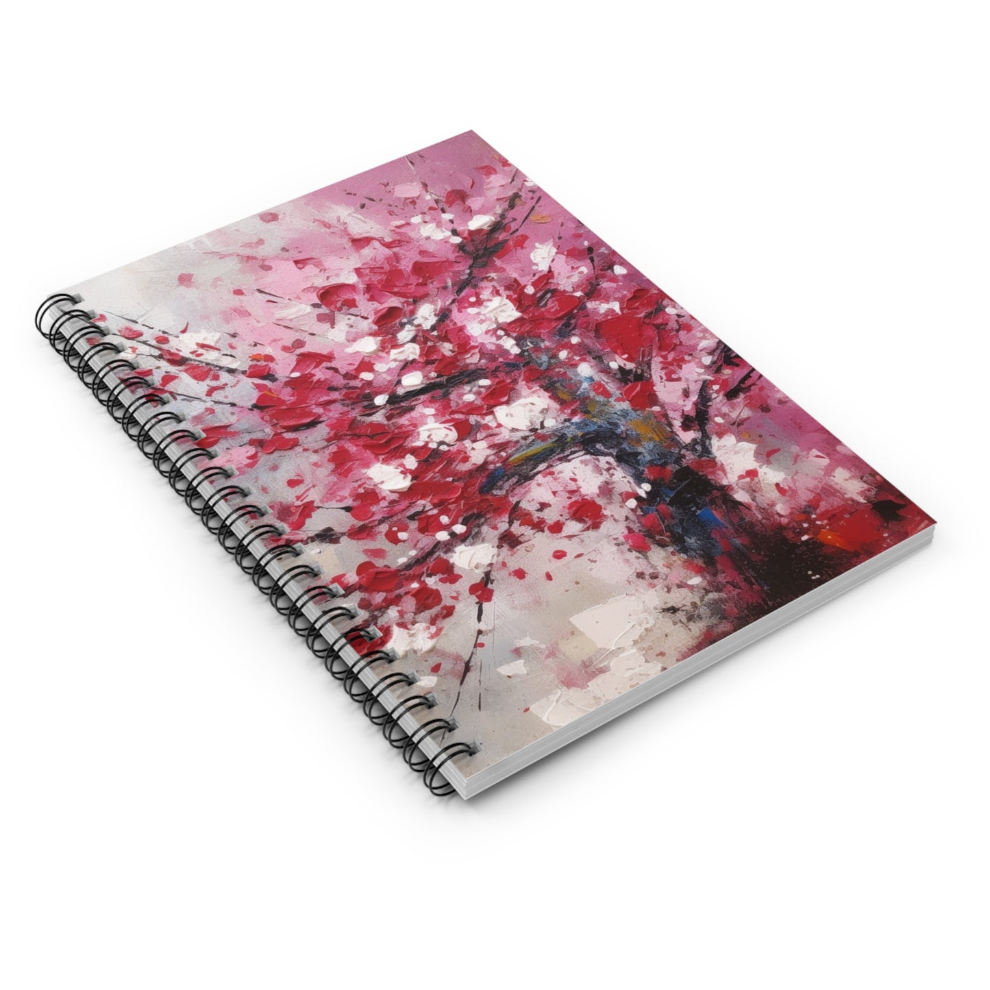 Cherry Blossom Dreams Abstract Spiral Notebook