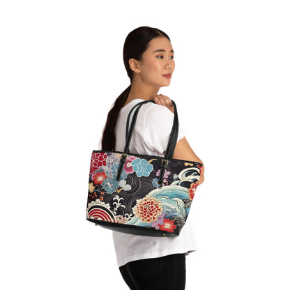 Authentic Japanese Kimono PU Leather Shoulder Bag: Embrace Tradition