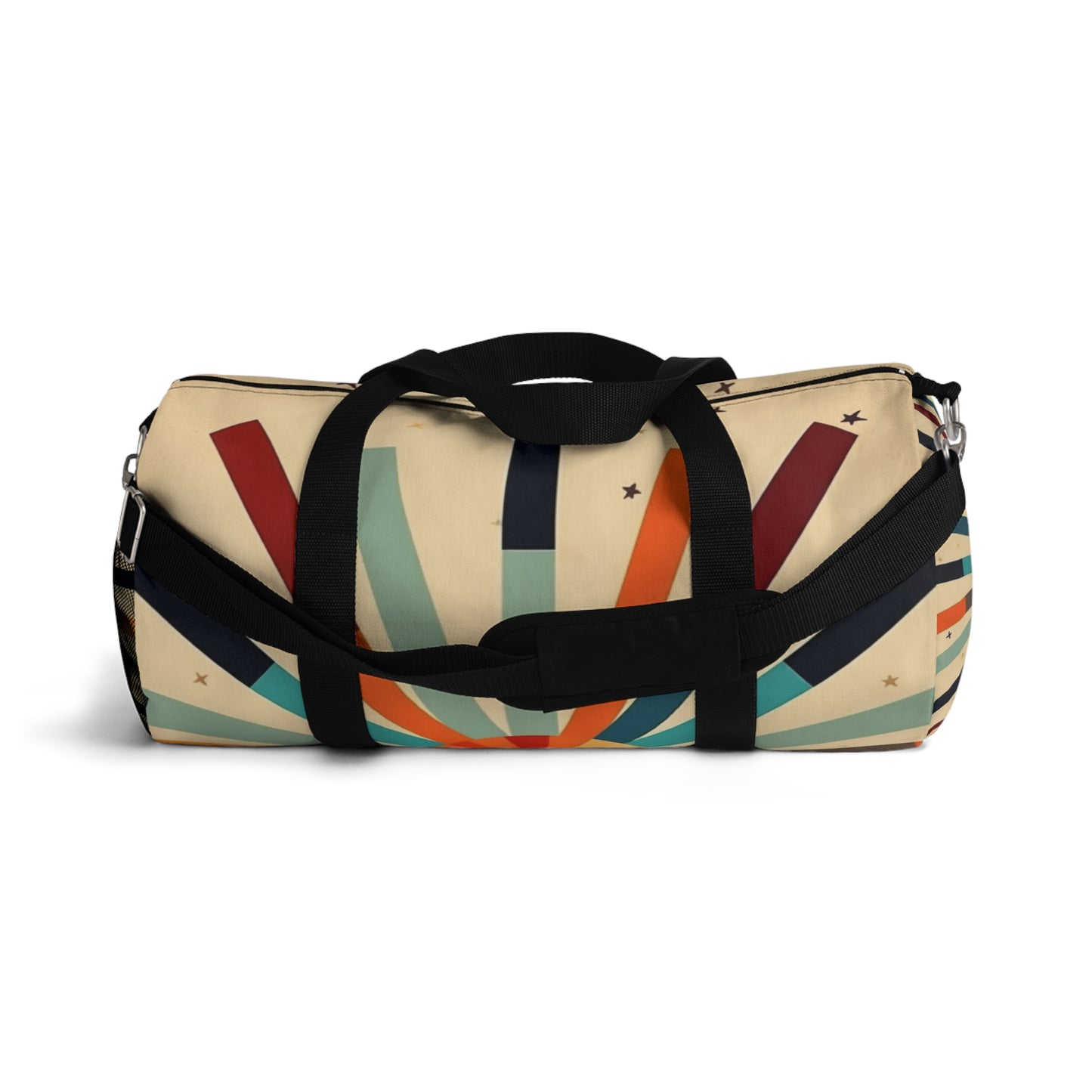 Vintage Fashion Revival: Step back in Time with our Starburst Candy Colored Duffel Bag