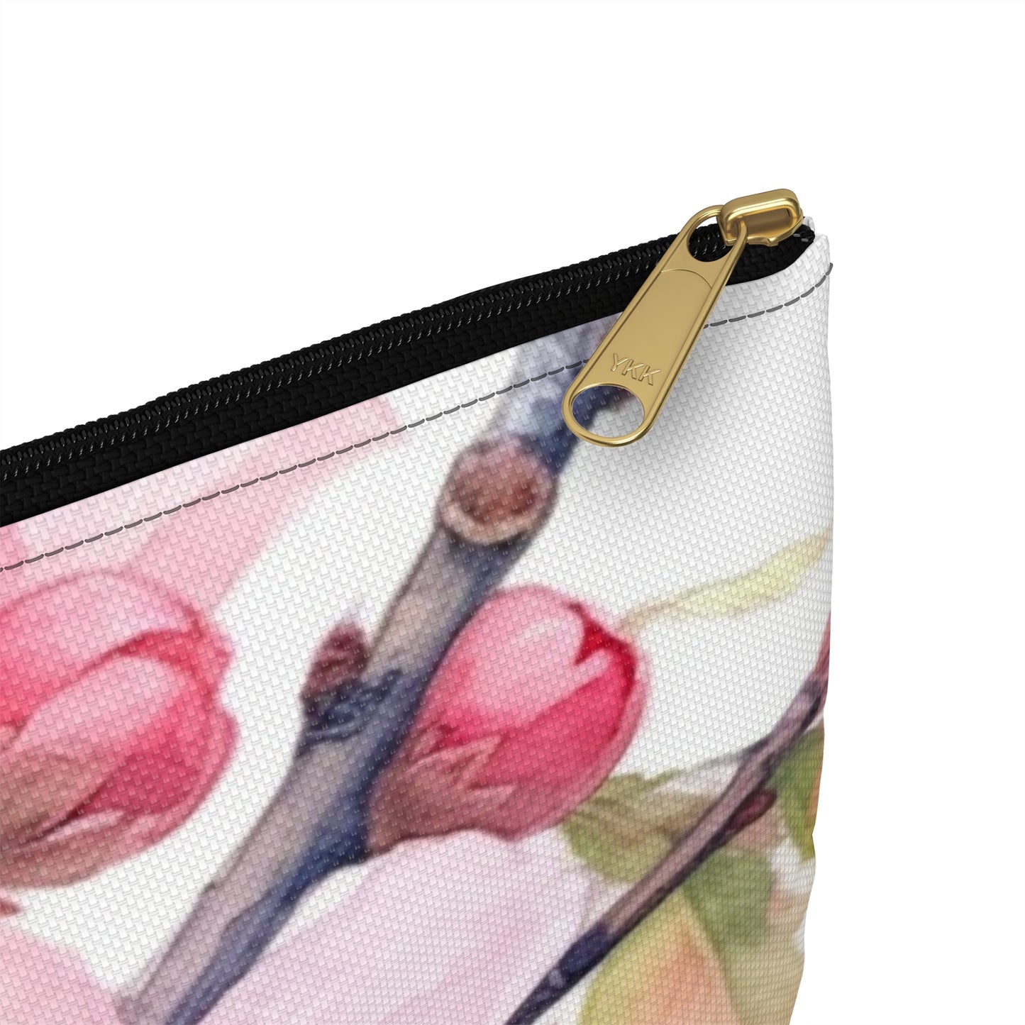 Whimsical Delight: Watercolor Cherry Blossom Tree Accessory Pouch