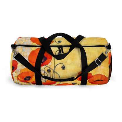 Elevate Your Style: Duffel Bag Adorned with Gustav Klimt's Poppies