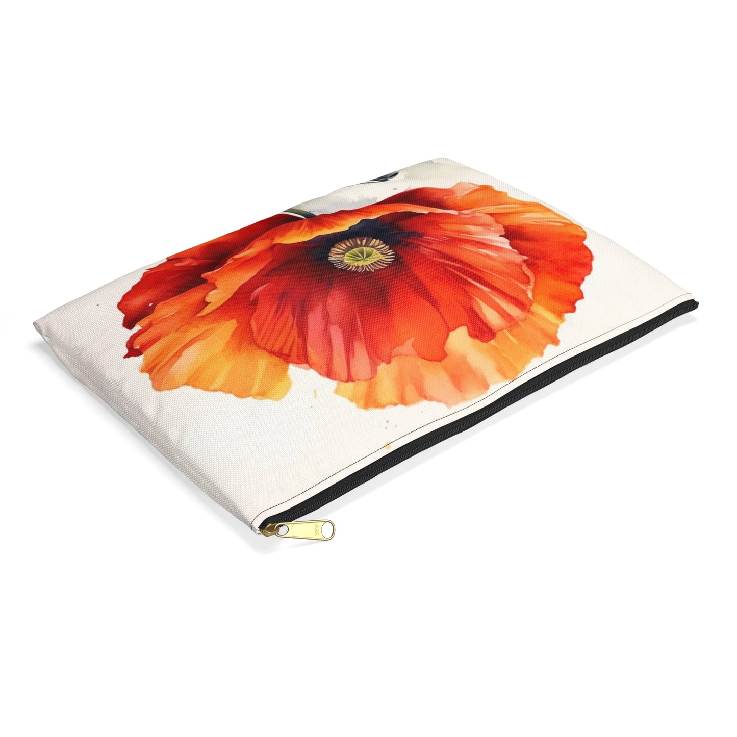 Stunning Poppy Flower Watercolor Accessory Pouch: A Blossoming Experience