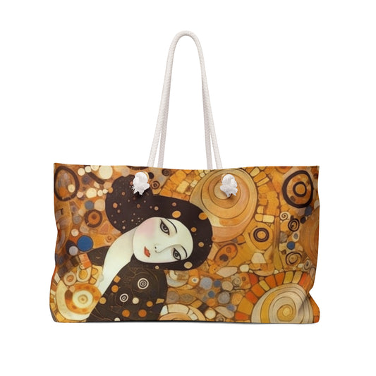 Sensual Symmetry: Weekender Bag Embodying the Essence of Symbolism in 19th Century Art