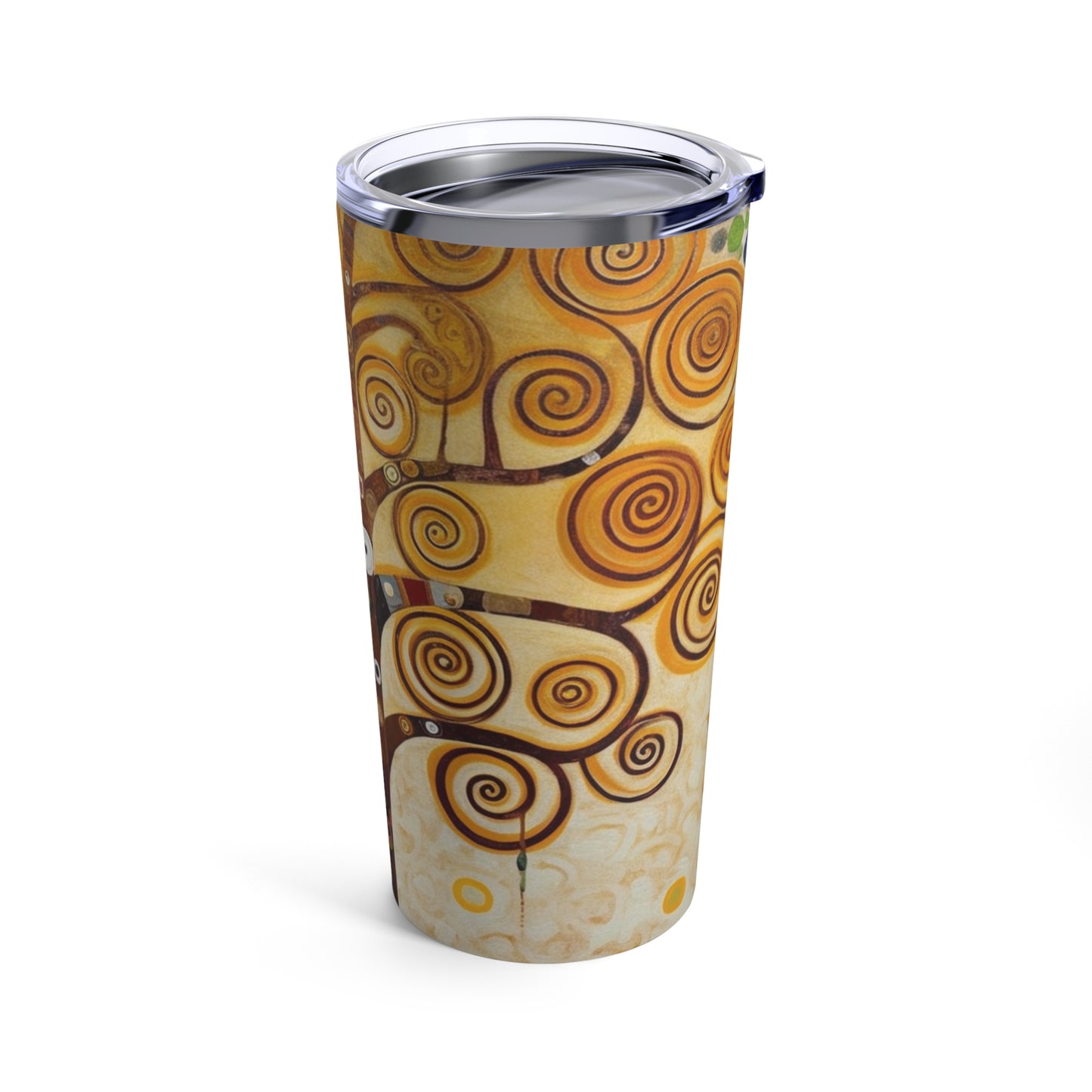 Captivating Artistry: The Tree of Life Tumbler, Inspired by Gustav Klimt's Timeless Masterpiece