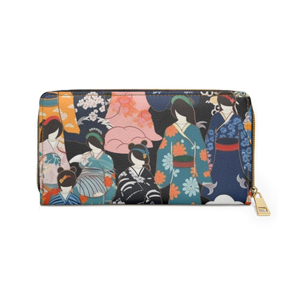 Kimono Dreams Zipper Wallet: Experience Japanese Elegance