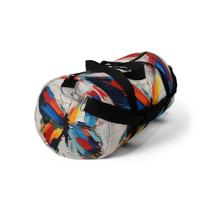 Abstract Duffel Bag  for Art Lovers: Butterfly-Inspired Delight