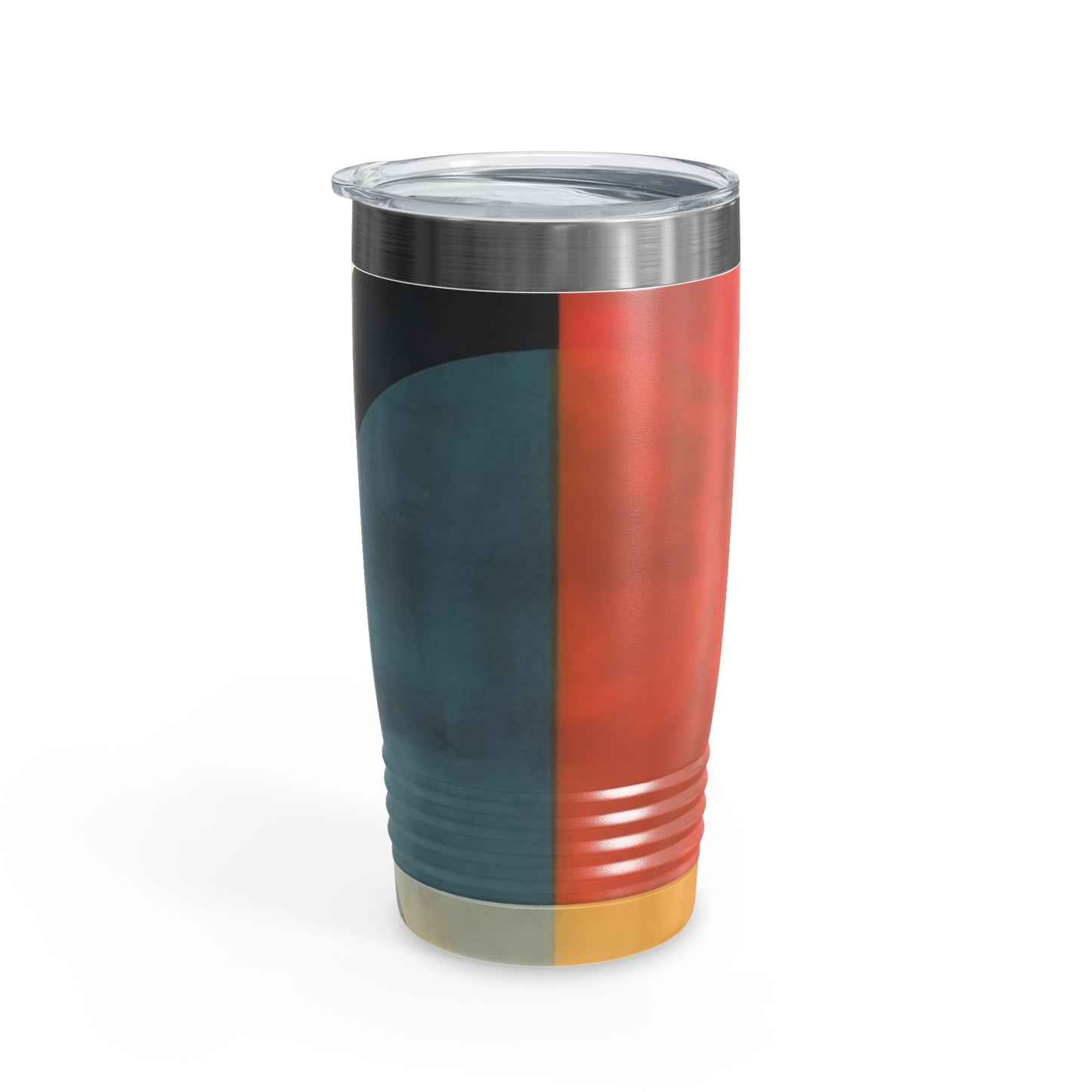 Retro Geometric Fusion: 1960s Fashion Inspired Midcentury Modern Ringneck Tumbler