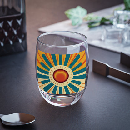 Atomic Age Sunshine: Midcentury Modern Sun Whiskey Glass