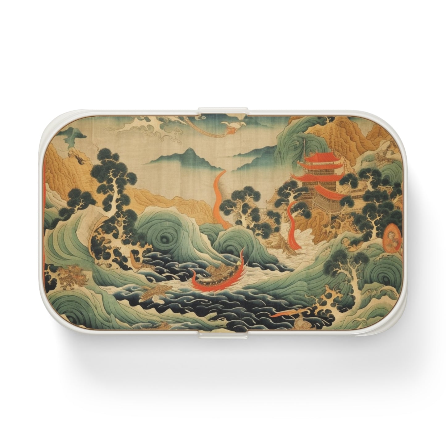 Harmony of the Elements: Japanese Tapestry-Inspired Bento Box