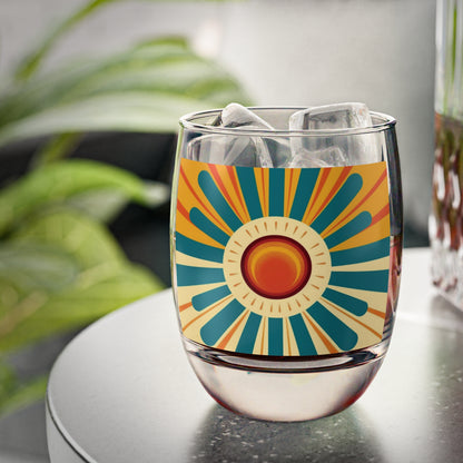 Atomic Age Sunshine: Midcentury Modern Sun Whiskey Glass