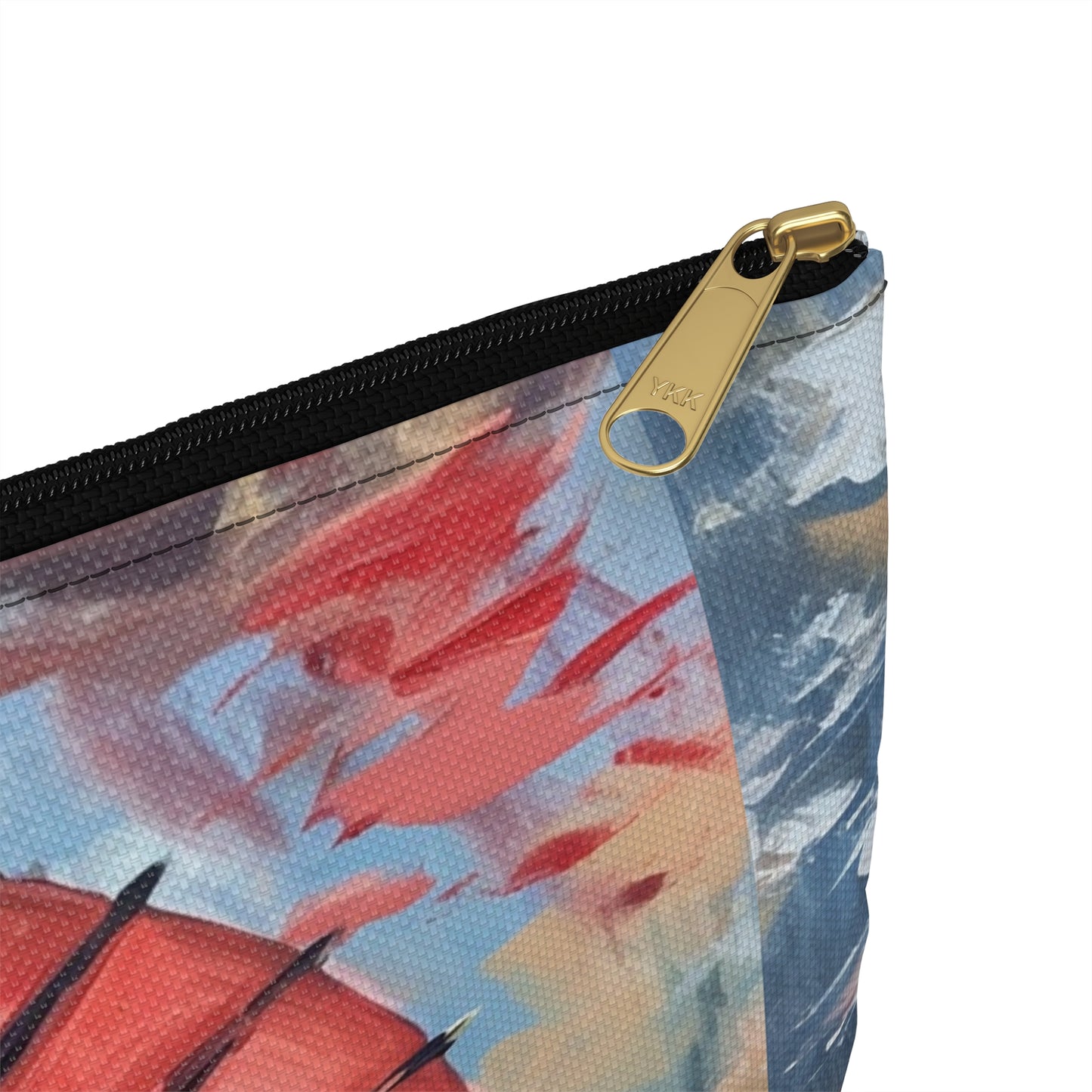 Abstract Japanese Umbrella Art Accessory Pouch: Where Art and Practicality Meet