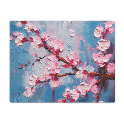 Abstract Cherry Blossom Placemat: Captivating Brushstrokes