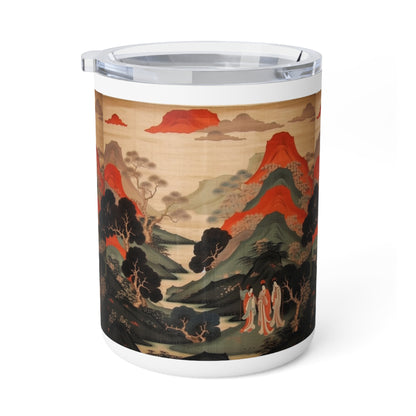 Customize Your Artistic Experience: Japanese Tapestry Insulated Coffee Mug