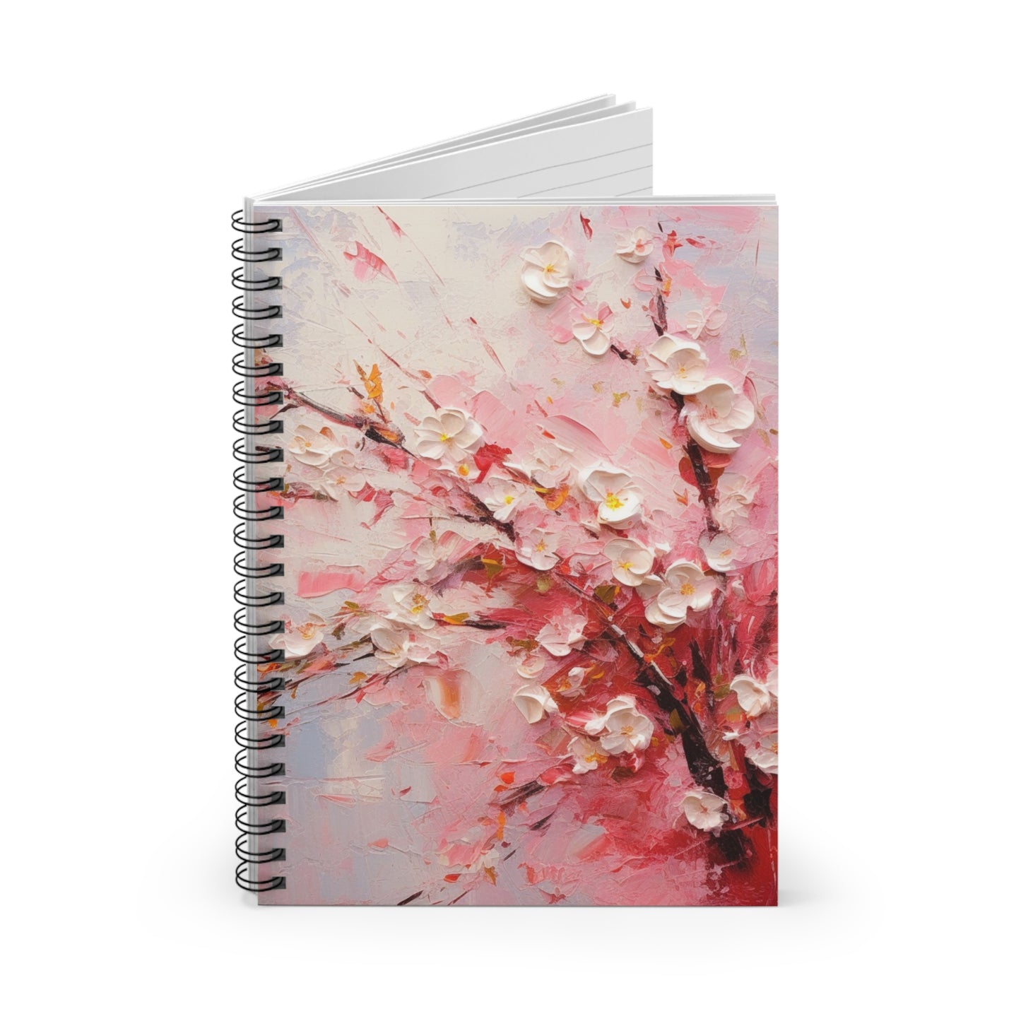 Abstract Cherry Blossom Spiral Notebook