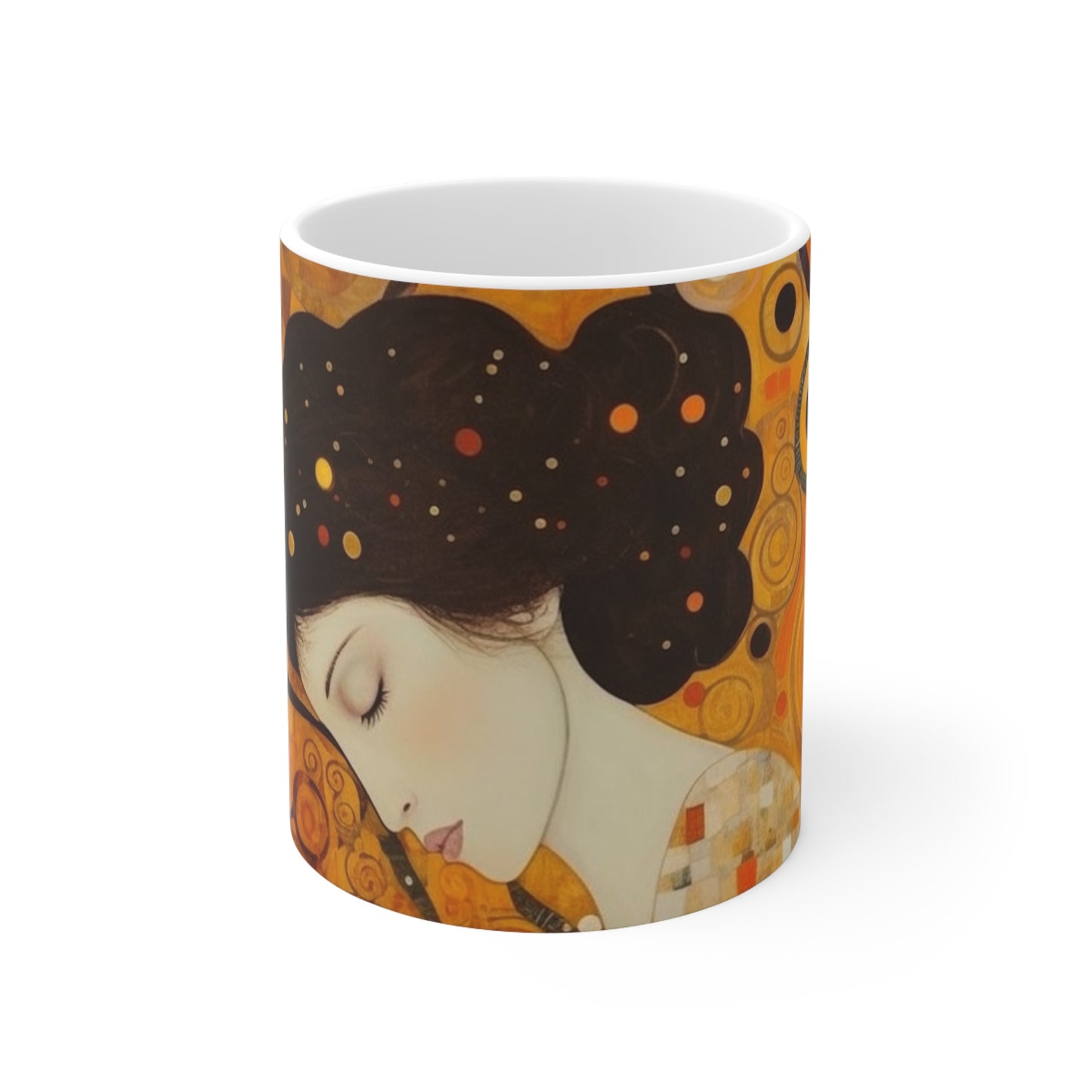 Gustav Klimt Inspired Ceramic Mug: A Tribute to the Iconic Art of the Vienna Secession