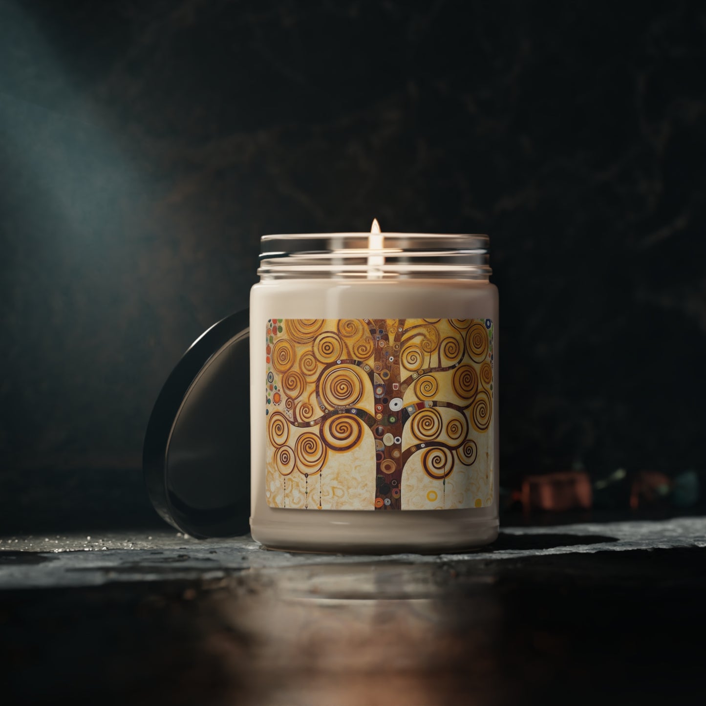 Captivating Artistry: The Tree of Life Scented Soy Candle, Inspired by Gustav Klimt's Timeless Masterpiece