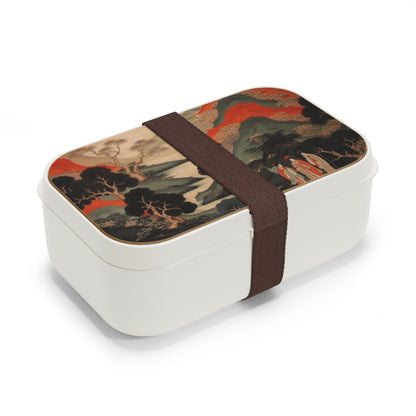 Custom Japanese Tapestry on a Bento Box - Unique Artistic Expression