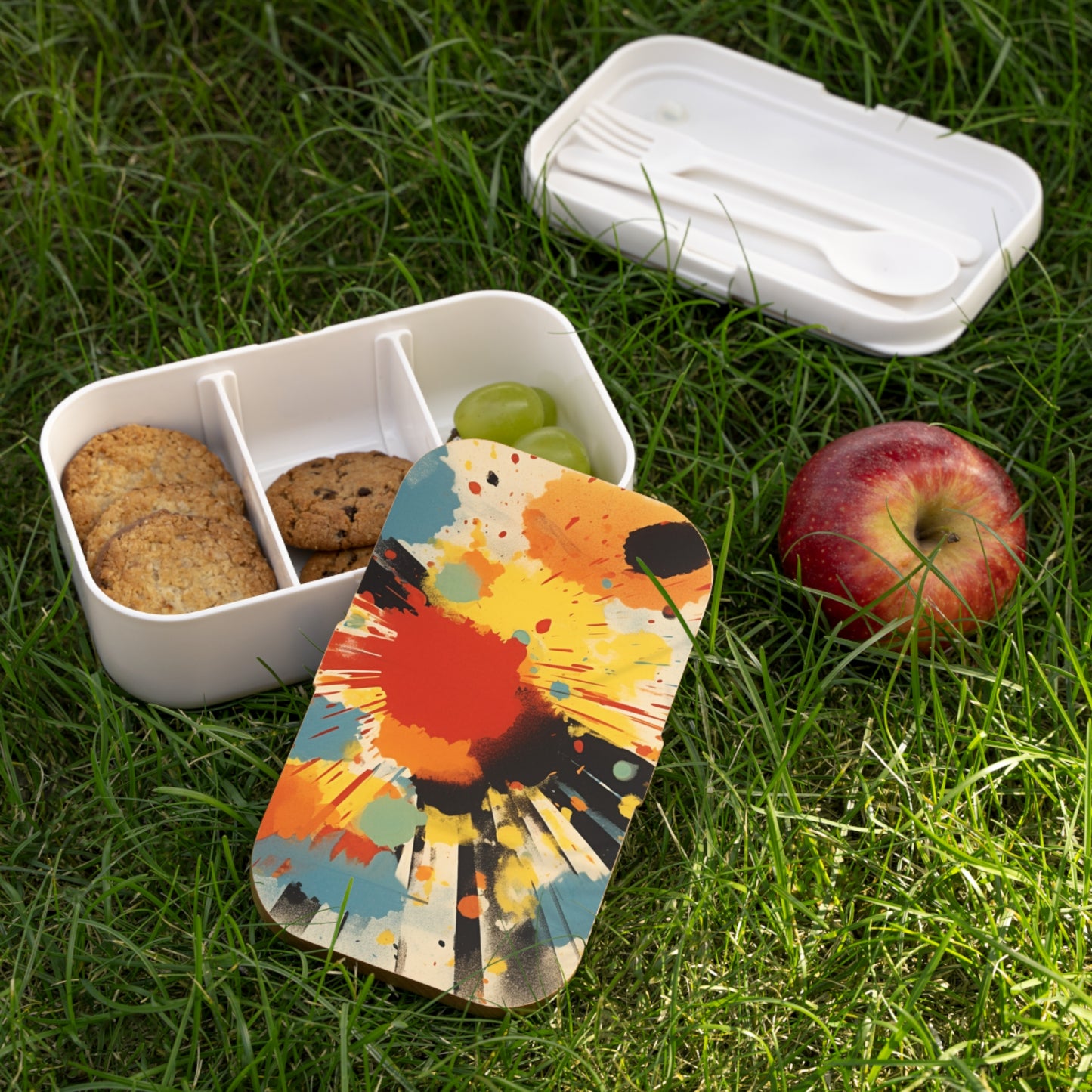 Abstract Expression: Silkscreen Art Bento Box