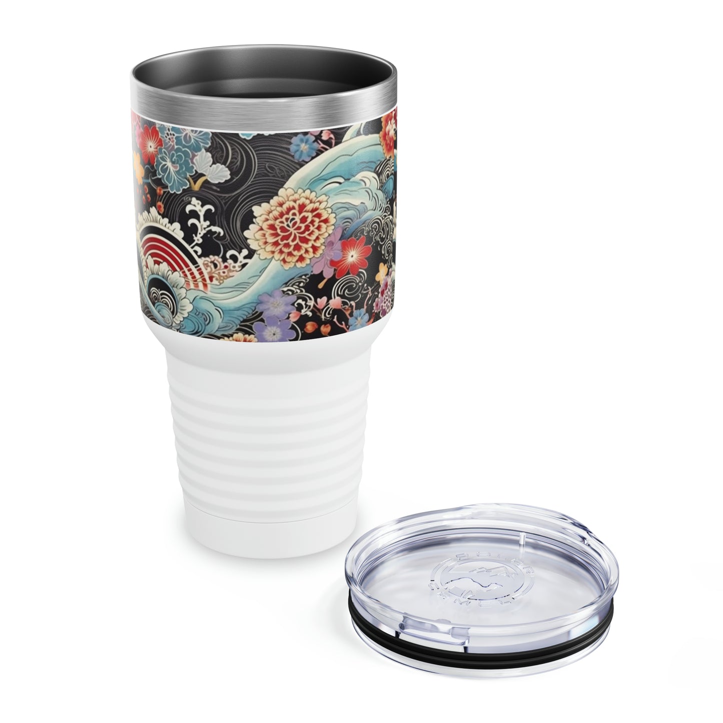 Traditional Charm: Authentic Japanese Kimono Ringneck Tumbler, a Tribute to Heritage