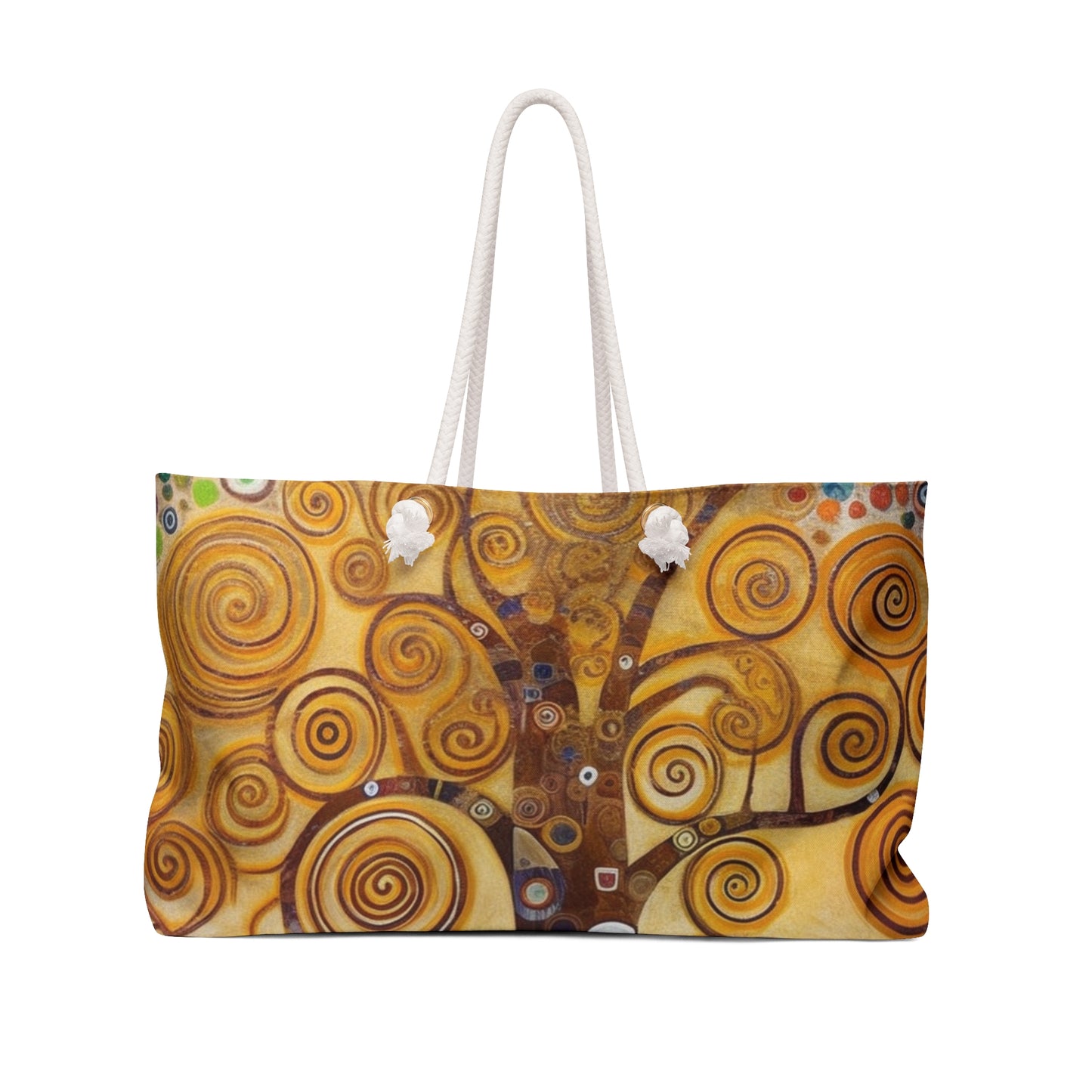 Captivating Artistry: The Tree of Life Weekender Bag, Inspired by Gustav Klimt's Timeless Masterpiece