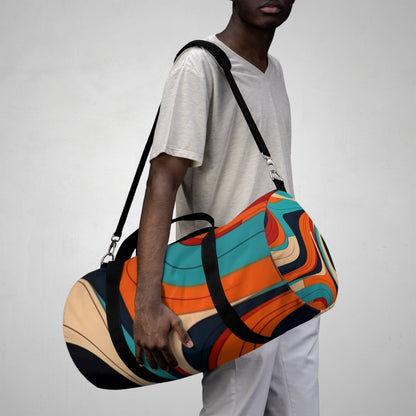 Midcentury Abstractions: Abstract-Inspired Duffel Bag for Atomic Age Design