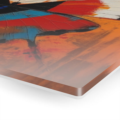 Bauhaus-Inspired Butterfly Symphony: Acrylic Prints with Vibrant Colors and Intricate Details