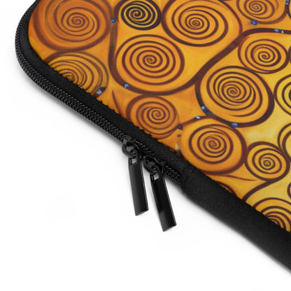 Symbolic Harmony: Gustav Klimt Tree of Life Laptop Sleeve, Embrace Artistic Elegance