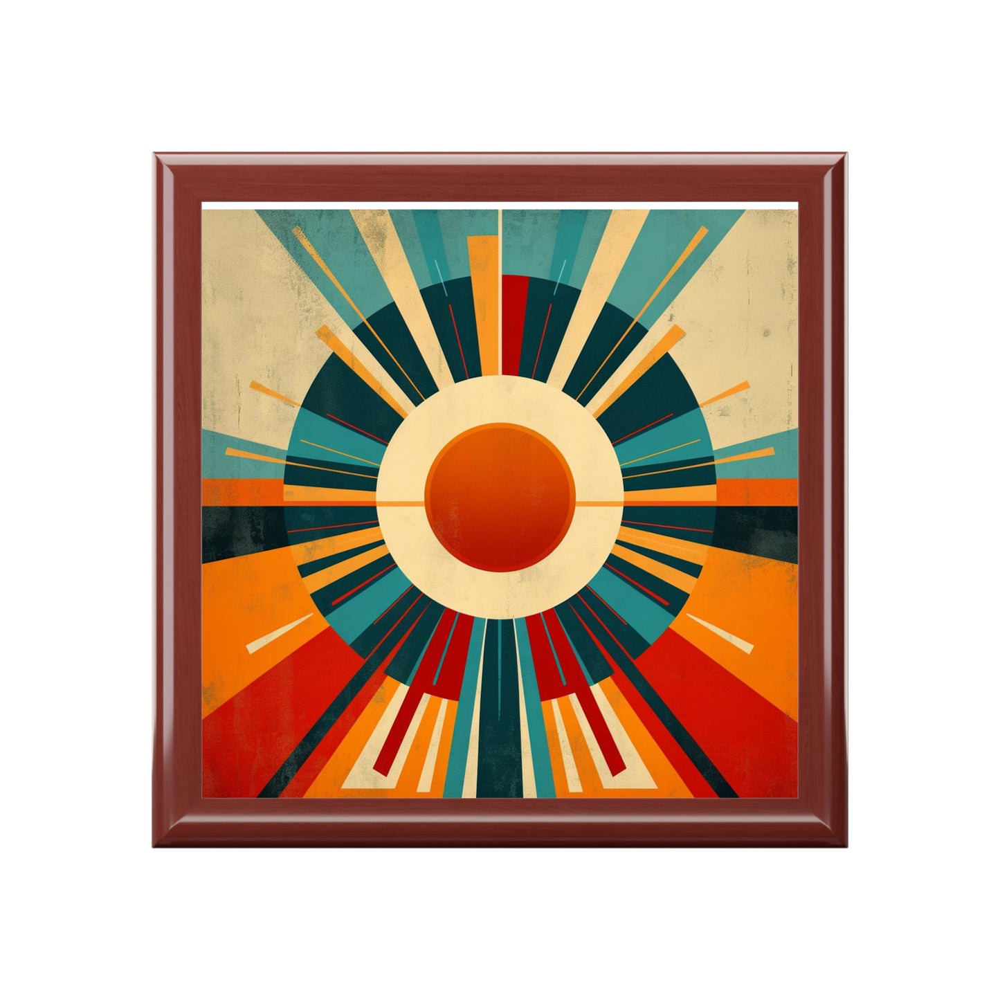 Minimalist Sunshine: Midcentury Modern Sun Jewelry Box