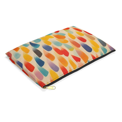 Energetic Abstraction: Colorful Shapes Accessory Pouch