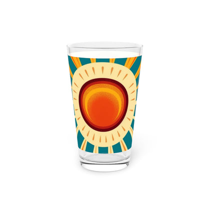 Atomic Age Sunshine: Midcentury Modern Sun Pint Glass