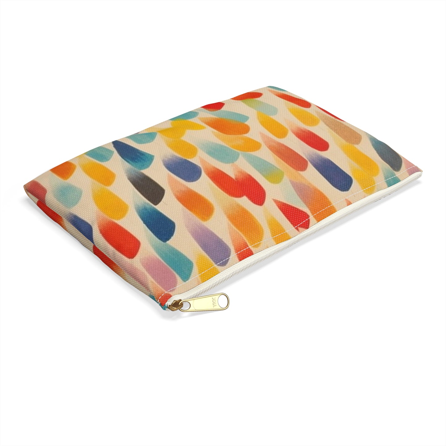 Energetic Abstraction: Colorful Shapes Accessory Pouch