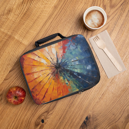 Abstract Art Lunch Bag: Japanese Umbrella, A Reflection of Creativity