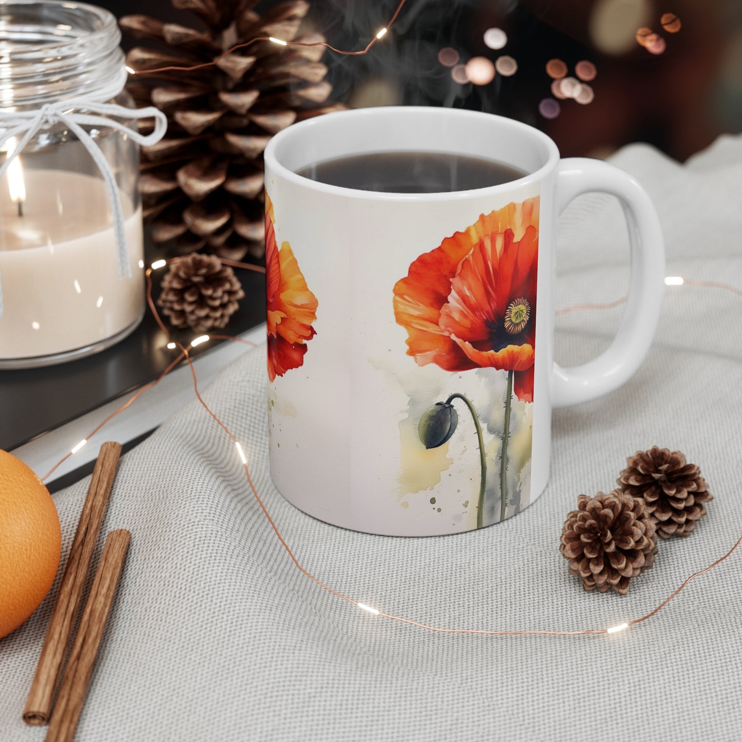 Embrace the Beauty of Watercolor with Ceramic Mug: Flower Edition