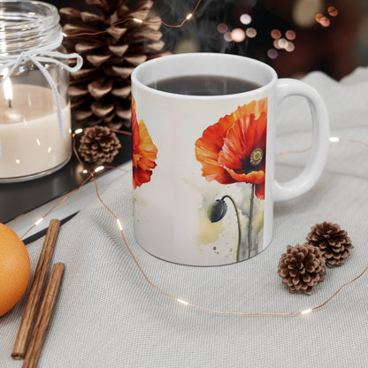 Embrace the Beauty of Watercolor with Ceramic Mug: Flower Edition