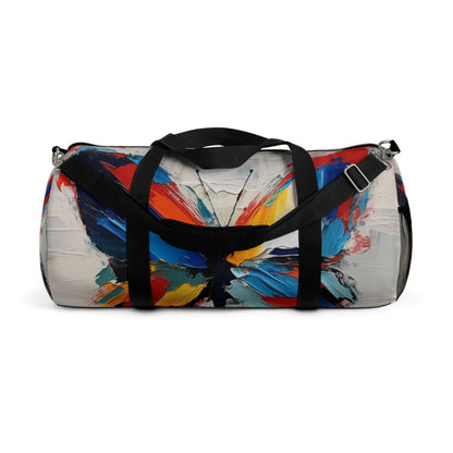 Abstract Duffel Bag  for Art Lovers: Butterfly-Inspired Delight