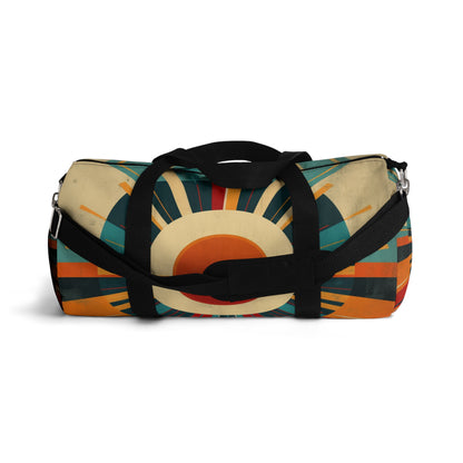 Minimalist Sunshine: Midcentury Modern Sun Duffel Bag