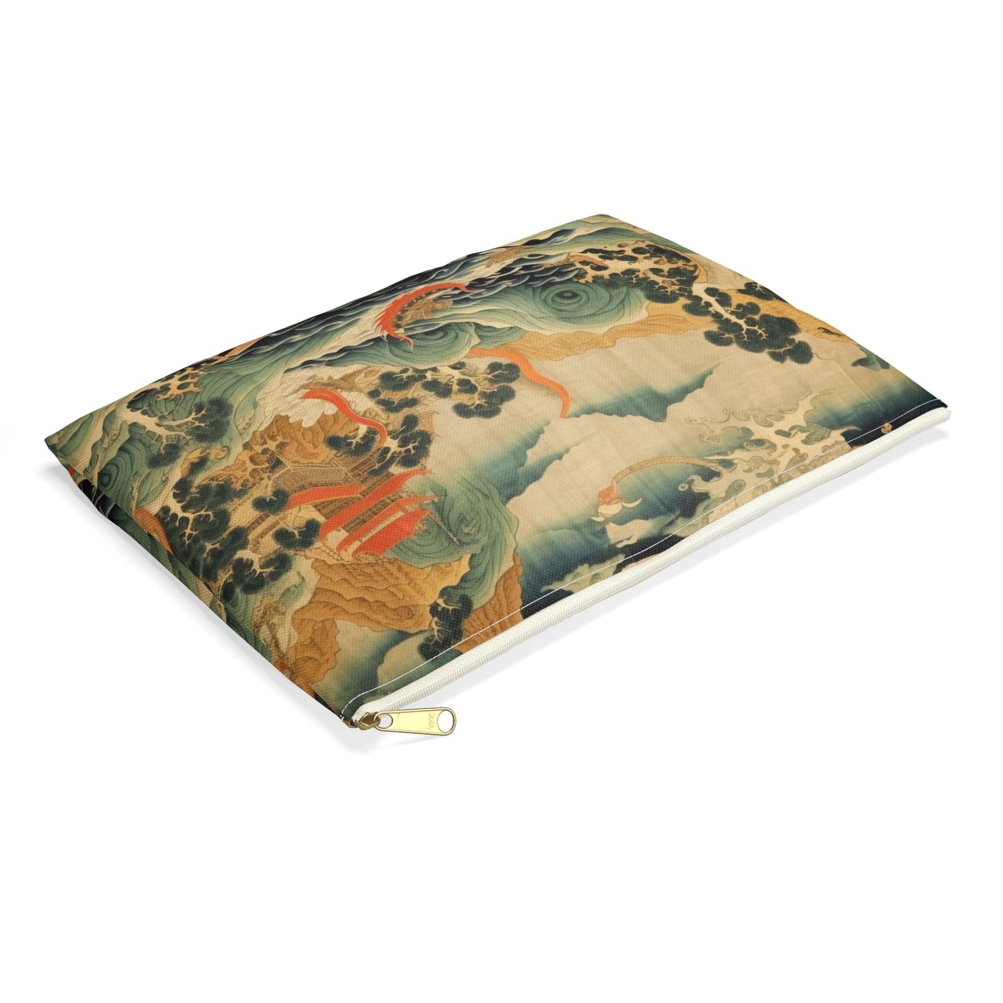 Harmony of the Elements: Japanese Tapestry-Inspired Accessory Pouch