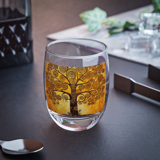 The Tree of Life Whiskey Glass: A Modern Art Tribute to Gustav Klimt